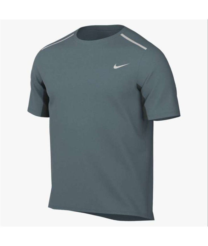 Camiseta Running Homem Nike DF UV Miler SS verde