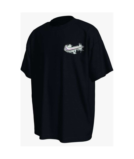 Camiseta Infantil Nike Nsw Airbrush preta