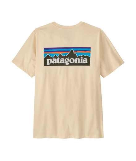 Camiseta Patagonia M'S P-6 Logo Undyed Natural Hombre