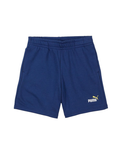 Calça Puma Ess 2, cor nº 1, logo TR, Homem azul marinho.