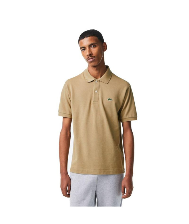 Polo Lacoste Fit L.12.12 Marron Homme