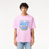 T-shirt Lacoste Cols Roules Homme rose
