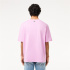 T-shirt Lacoste Cols Roules Homme rose