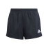 Calça Fitness adidas Jg Tr-Es 3 Stripes Sho para Menina , preta/branca