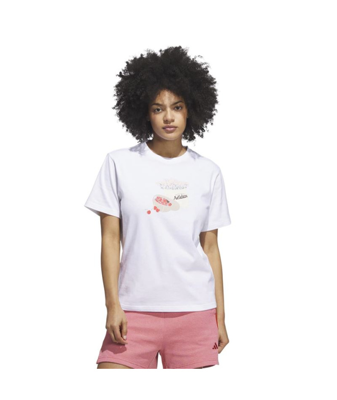 Camiseta branca Mulher adidas Farmmkt