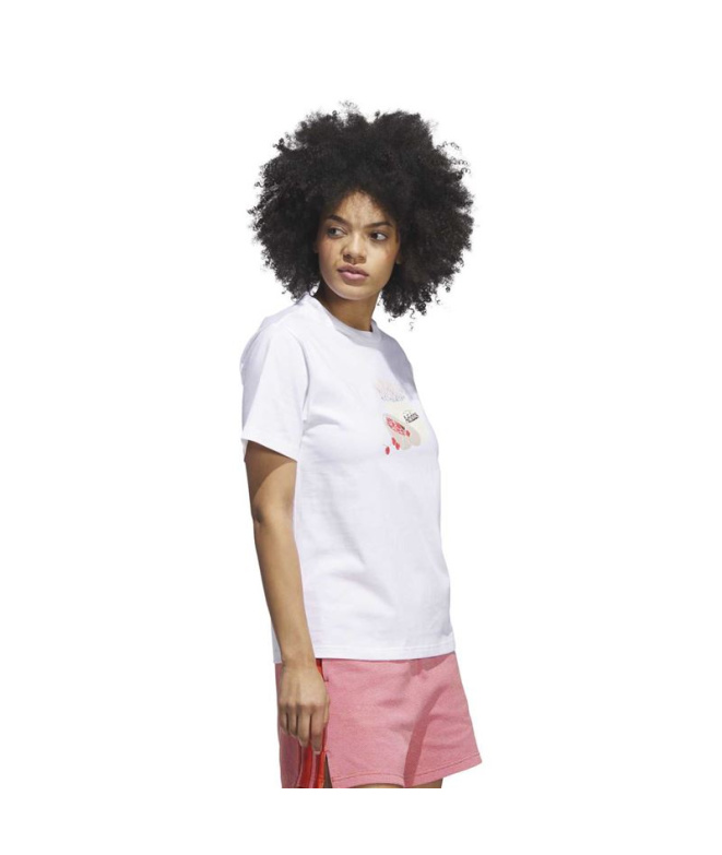 Camiseta branca Mulher adidas Farmmkt