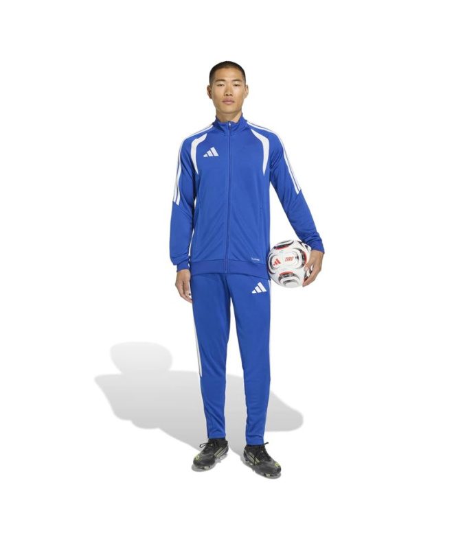 Casaco Futebol Homem adidas Tiro26L TR azul/branca