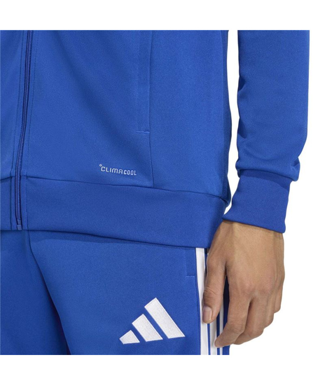 Casaco Futebol Homem adidas Tiro26L TR azul/branca