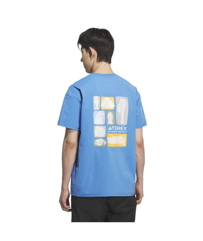 Camiseta de Montaña adidas Xpl Cc Camp Hombre Azul