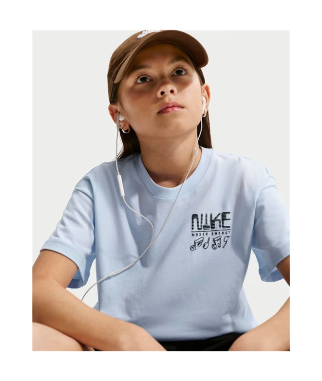 T-shirt Enfant Nike NSW Tee M90 Swoosh Sounds bleu