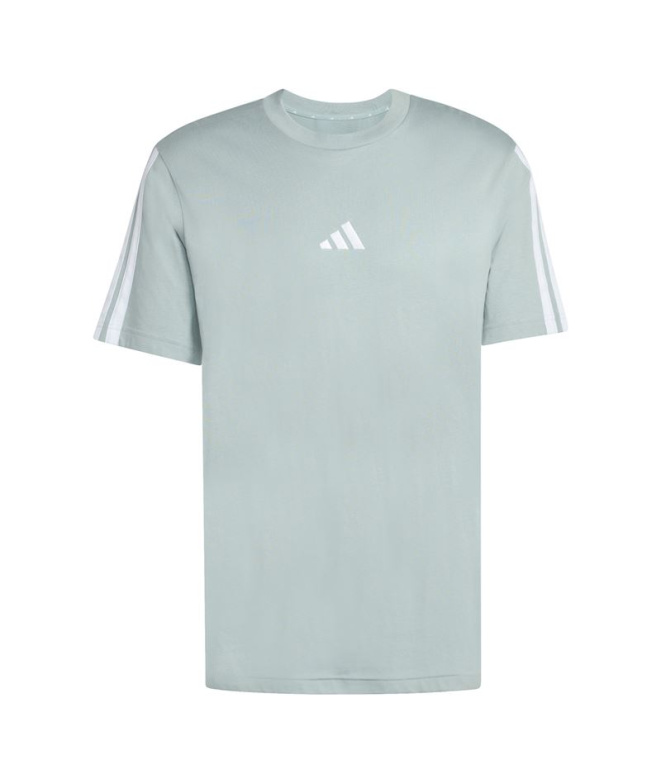 T-shirt Homme adidas 3 bandes Sj Sama/Blanc