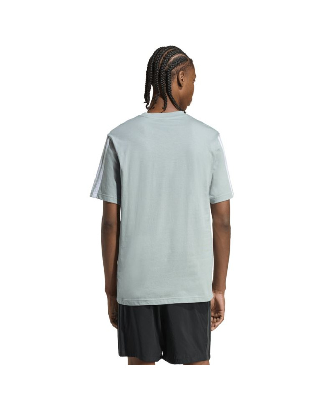 Camiseta adidas 3 Bandas Sj Hombre Sama/Blanco