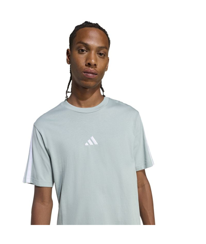 Camiseta adidas 3 Bandas Sj Hombre Sama/Blanco