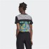 Camiseta adidas Preto cortado Mulher