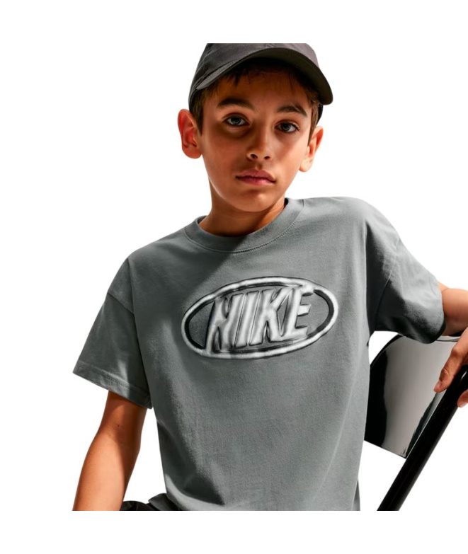 T-shirt Nike NSW Tee M90 Club Xpress Enfant , gris