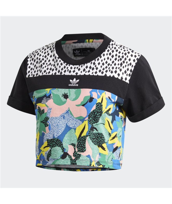 T-shirt adidas Coupe courte noire Femme