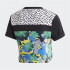 Camiseta adidas Preto cortado Mulher