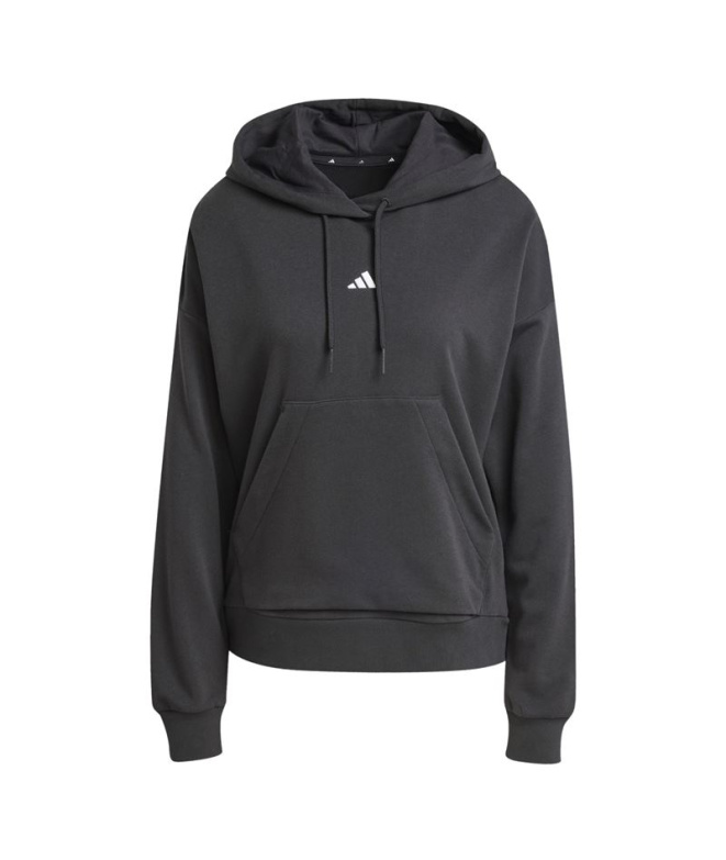 Moletom Mulher adidas SL FT HD preto/branco