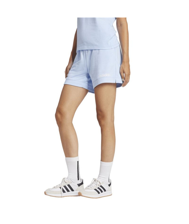 Calça Mulher adidas Linear Ft Sho azul/branca