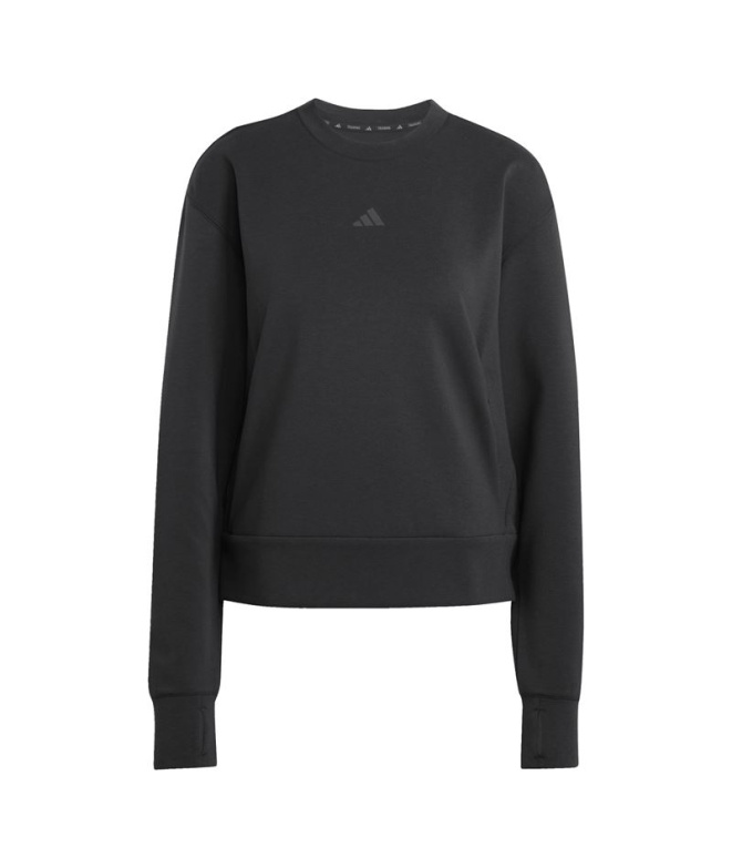 Moletom Mulher adidas D4T Knit Crew para...