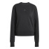 Moletom Mulher adidas D4T Knit Crew para Fitness preto