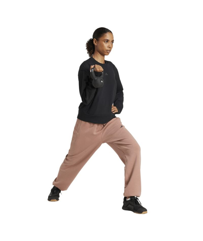 Moletom Mulher adidas D4T Knit Crew para...