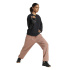 Moletom Mulher adidas D4T Knit Crew para Fitness preto