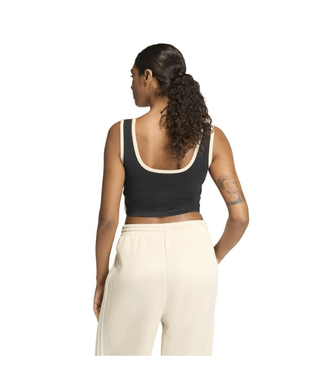 Camiseta Mulher adidas Stadium, preta/cinza/branca