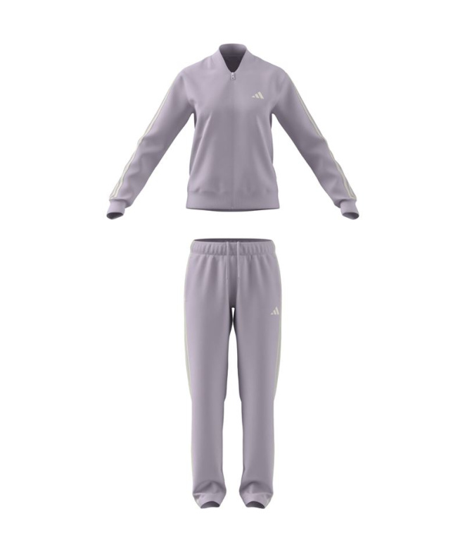 Chandal adidas Ess 3 Bandas Ts Mujer Lila/Blanco