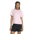 Camiseta Mulher adidas We Min Crew Fitness rosa.