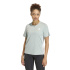 T-shirt Fitness adidas pour Femme , col rond, 3 bandes, Sama/Blanc