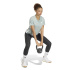 T-shirt Fitness adidas pour Femme , col rond, 3 bandes, Sama/Blanc