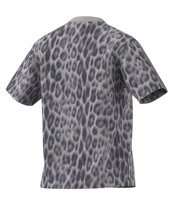 Camiseta Mulher adidas AOP 3-Stripes Multco/Purhie