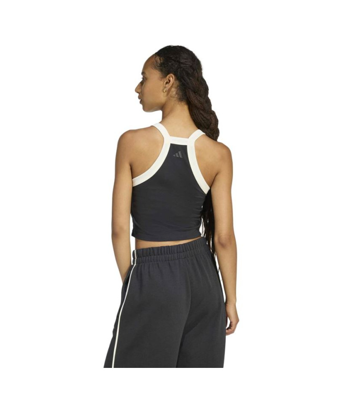 Camiseta Mulher adidas CP, preta/branca