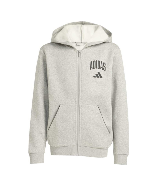 Chaqueta adidas Clgt Fl Fz Infantil Brgrin/Negro