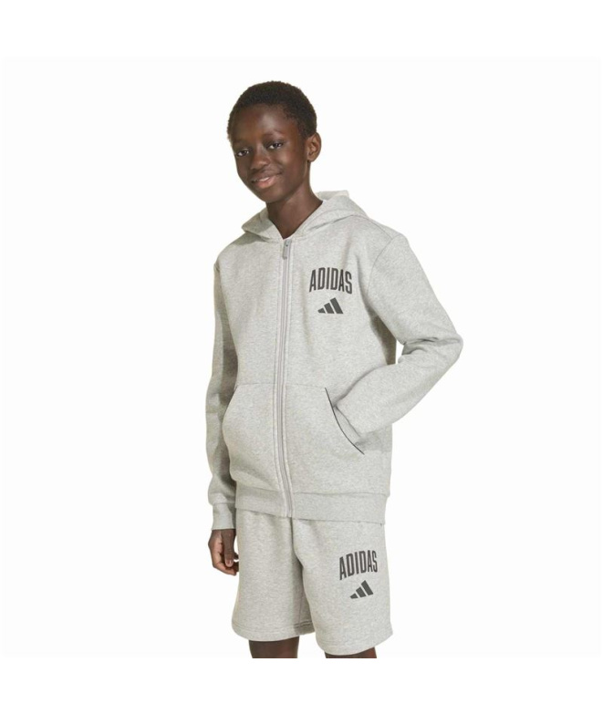 Casaco Infantil adidas Clgt Fl Fz Brgrin/Preta