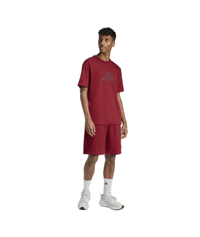 Camiseta vermelha Homem adidas Future Icons com...