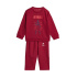 Fato de treino Adidas Marvel Homem-Aranha Infantil , cor bordô/branco-sujo