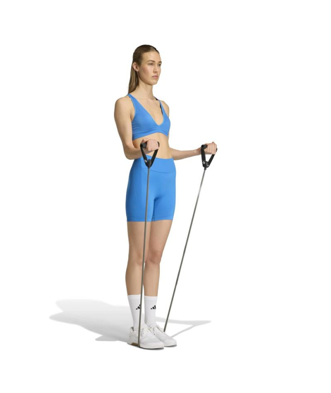 Malhas Fitness Mulher adidas We Scrunch Sho azuis