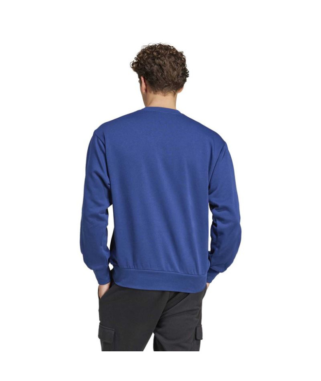 Sweat adidas Feelcozy SWT Homme bleu foncé/blanc