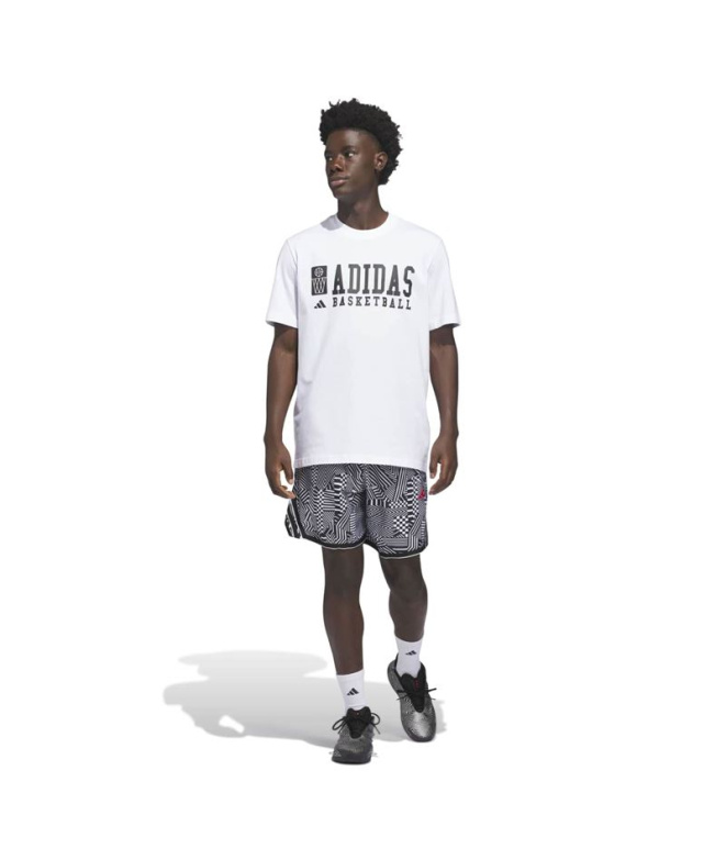 Camiseta Basquetebol Homem adidas Adi Bb Gfx...