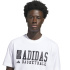 Camiseta Basquetebol Homem adidas Adi Bb Gfx branca/preta