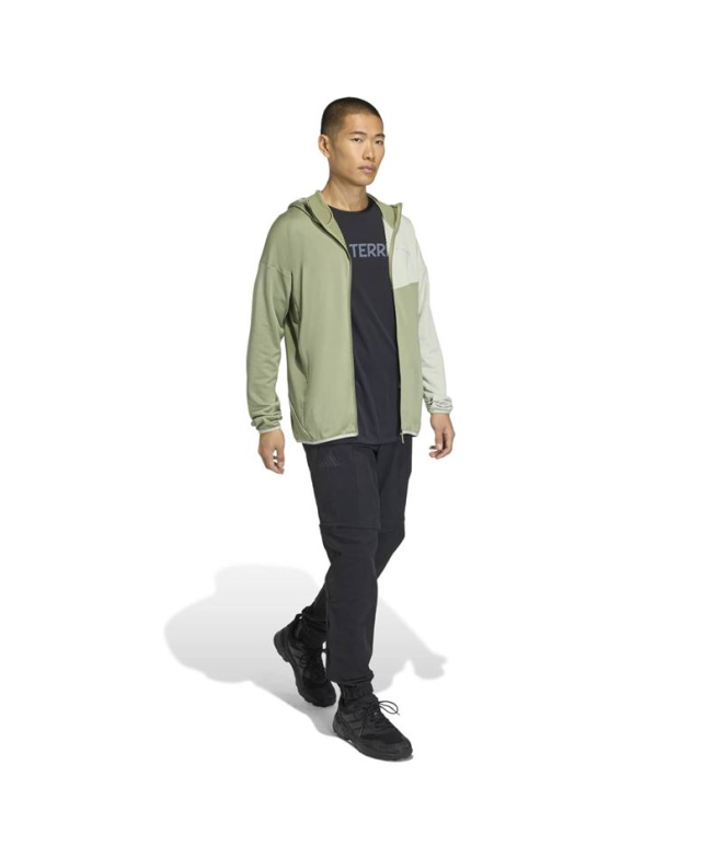 Veste Montagne adidas Xpr Lt Fl H Homme , verte.