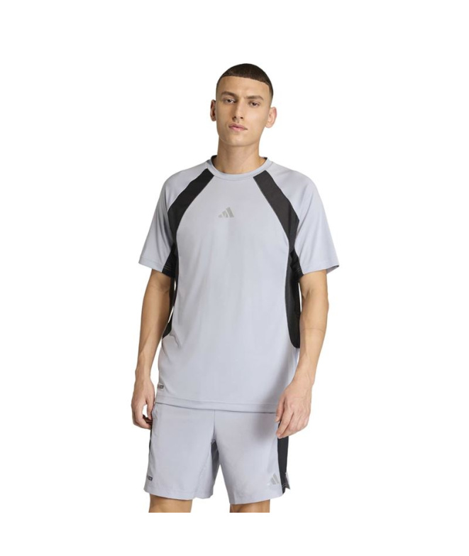 Camiseta adidas Tech Fitness Homem Cinza/Preta