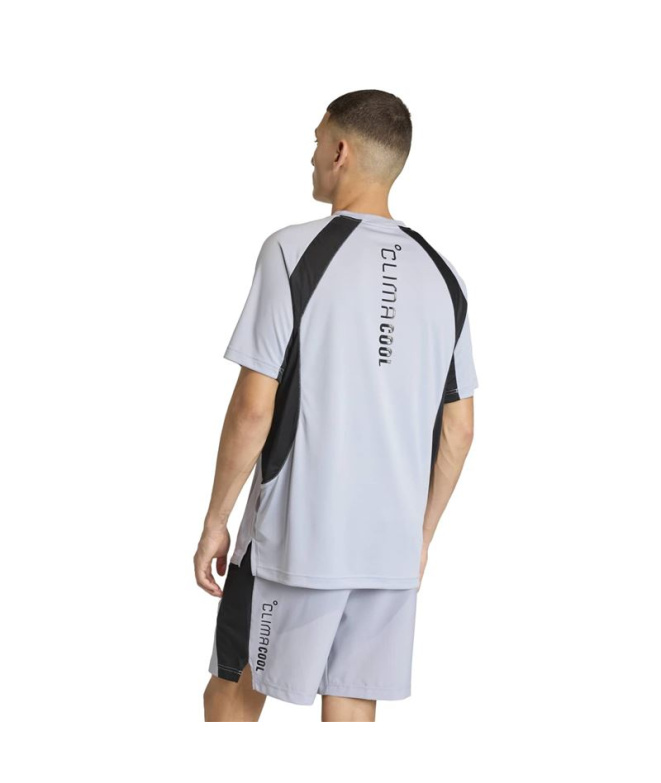 Camiseta adidas Tech Fitness Homem Cinza/Preta