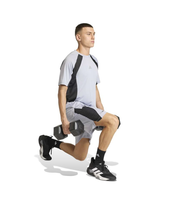 Camiseta adidas Tech Fitness Homem Cinza/Preta