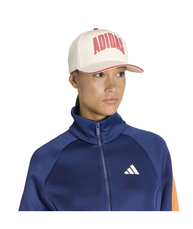 Casquette adidas Stadium blanche/bordeaux