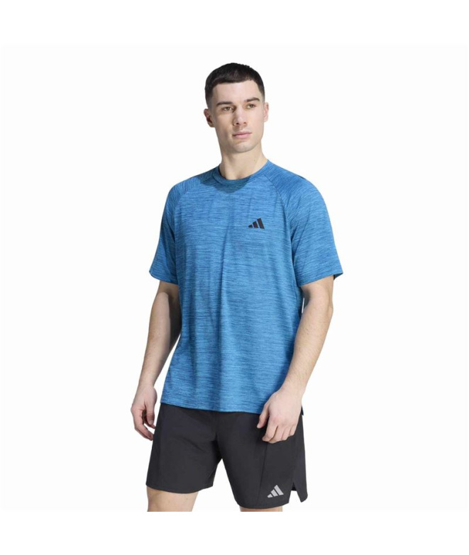 Camiseta Homem adidas Techess Fitness Aglu/Azul