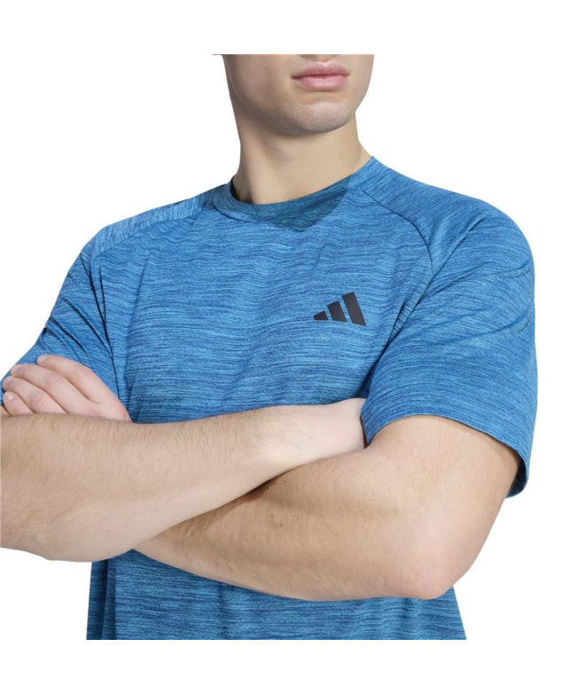 Camiseta Homem adidas Techess Fitness Aglu/Azul