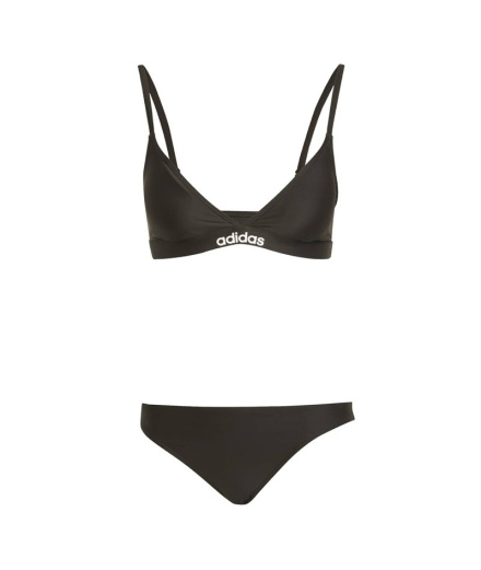 Bikini de Natación adidas Ess Tri Bk S Mujer Negro/Blanco